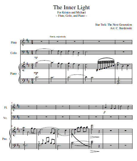 Theme from star trek sheet music free